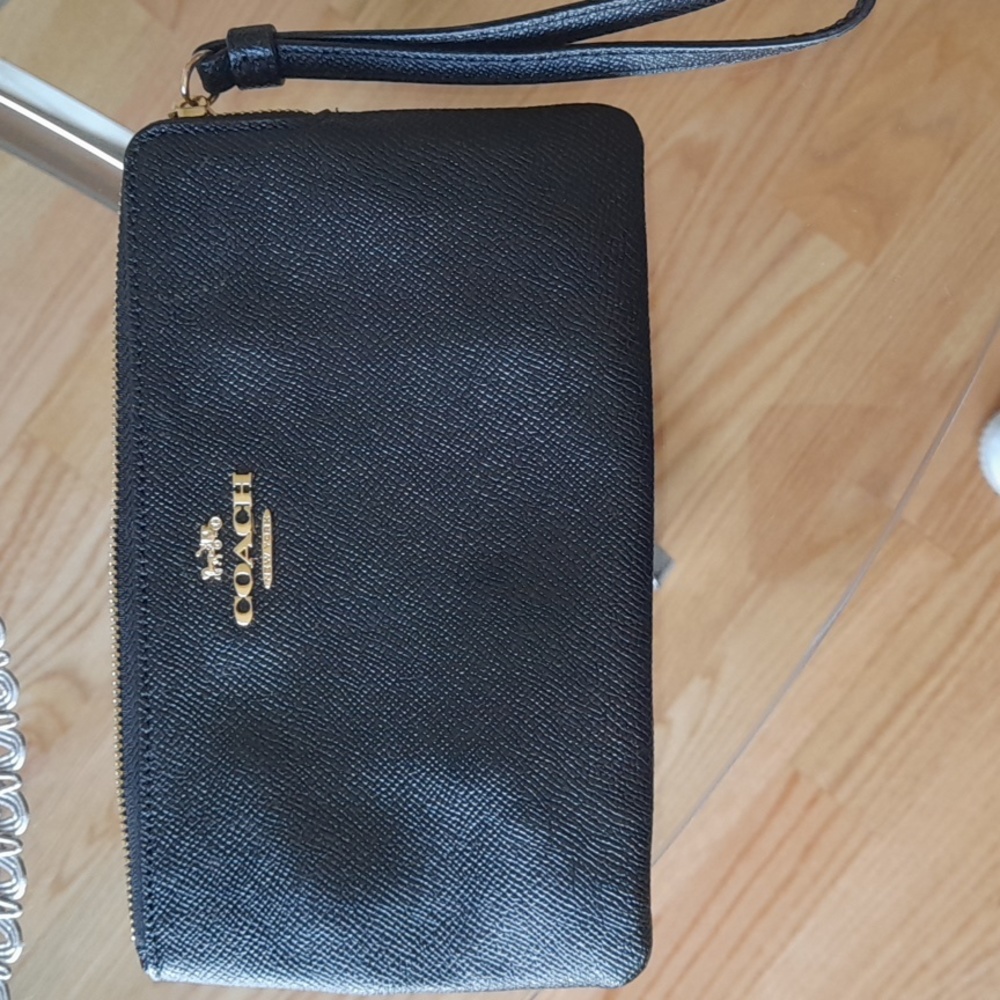 Coach wristlet,leather